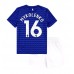 Tanie Strój piłkarski Everton Vitaliy Mykolenko #16 Koszulka Podstawowej dla dziecięce 2025-26 Krótkie Rękawy (+ szorty)